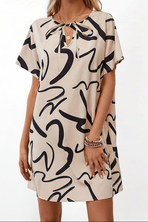 Elegante vestido holgado de punto para desplazarse - ariascreative