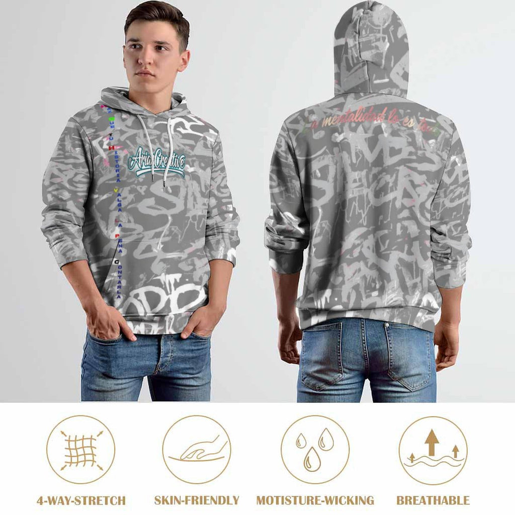 Sudadera con capucha Urban Luxury Edition de AriasCreative, estilo streetwear premium en color oscuro y diseño moderno.