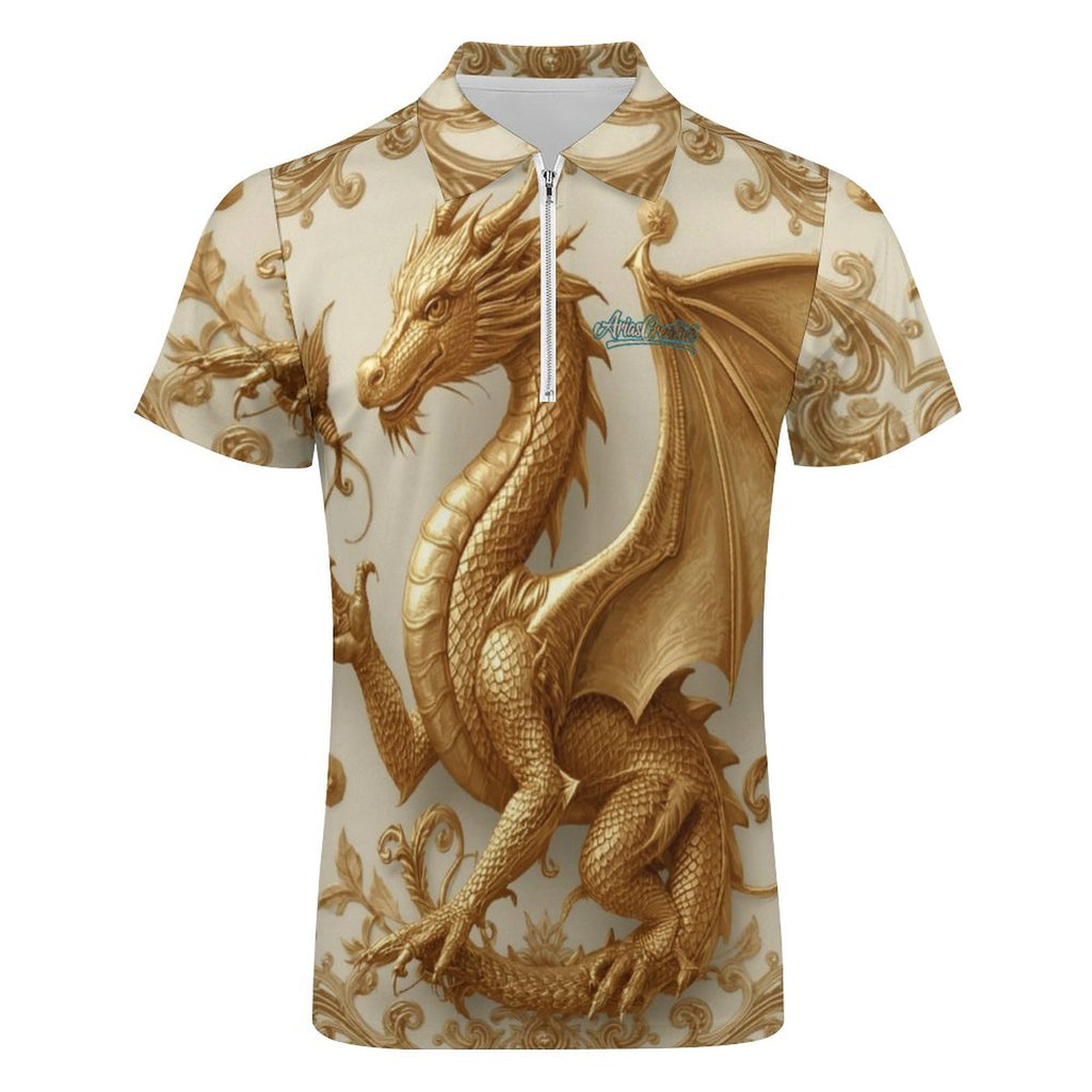 Polo Premium Golden Baroque Dragon – Edición Exclusiva AriasCreative