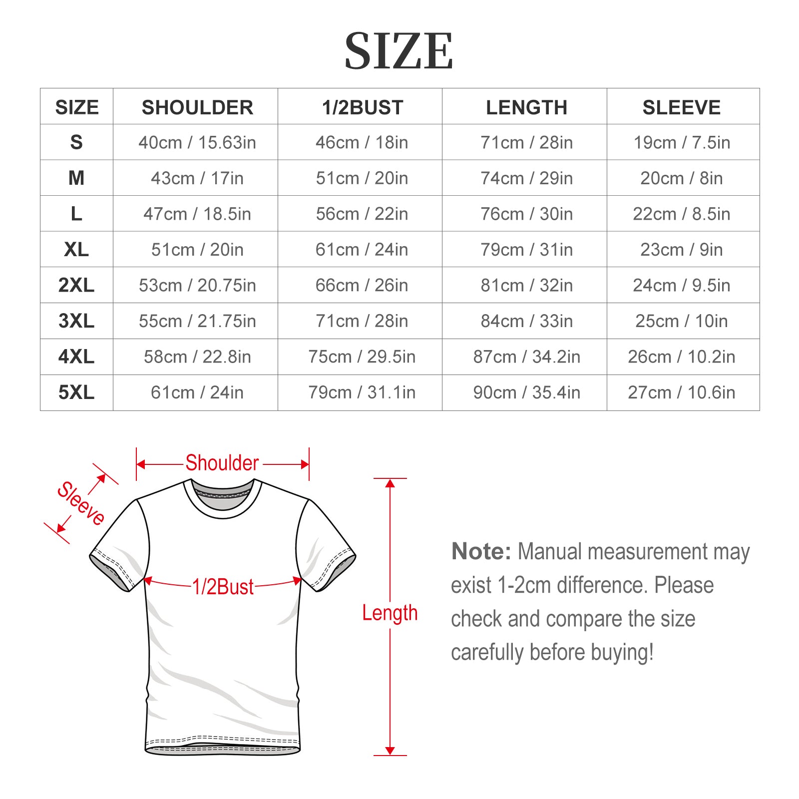 DTF 180gsm Short Sleeve Cotton Crewneck T-Shirt for Men Women (Front Printing) - ariascreative