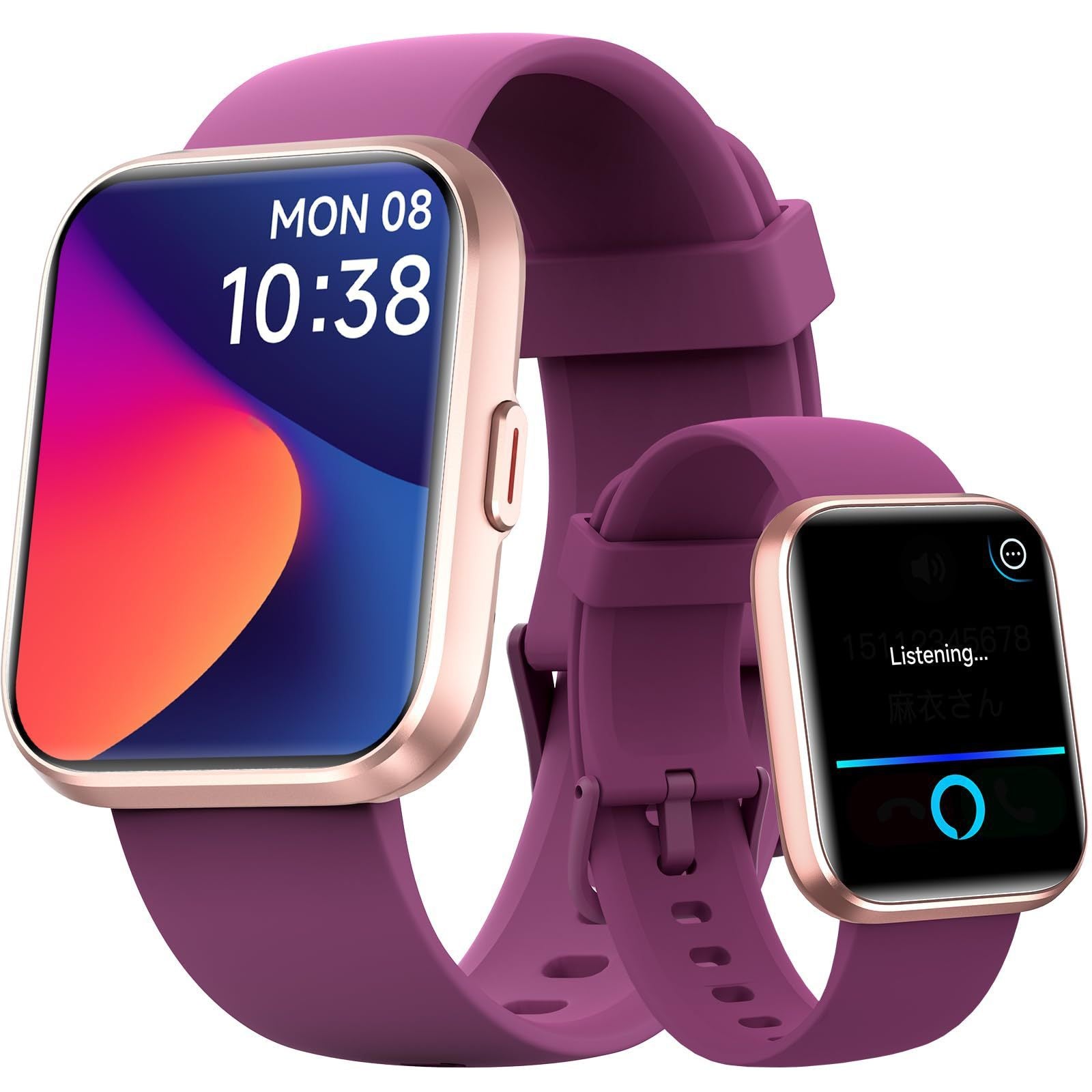 Smart Sports Watch con Llamadas Bluetooth – Monitor de Salud, Ritmo Cardíaco y Presión Arterials, martwatch con funciones avanzadas + diseño elegante AriasCreative. - ariascreative