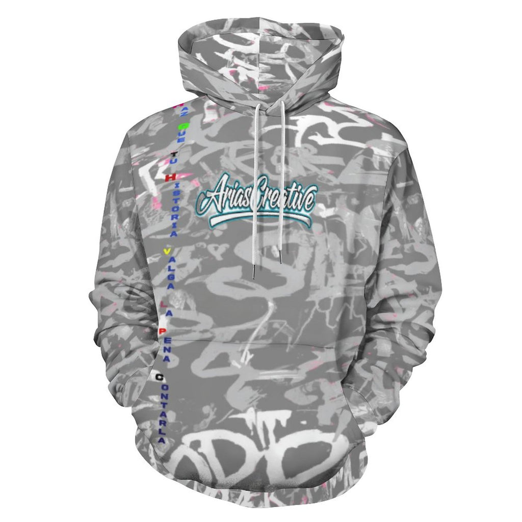 Sudadera con capucha Urban Luxury Edition de AriasCreative, estilo streetwear premium, en color negro con detalles modernos