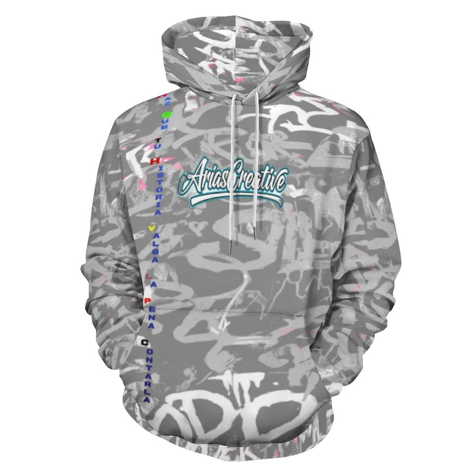 Sudadera con capucha Urban Luxury Edition de AriasCreative, estilo streetwear premium, en color negro con detalles modernos