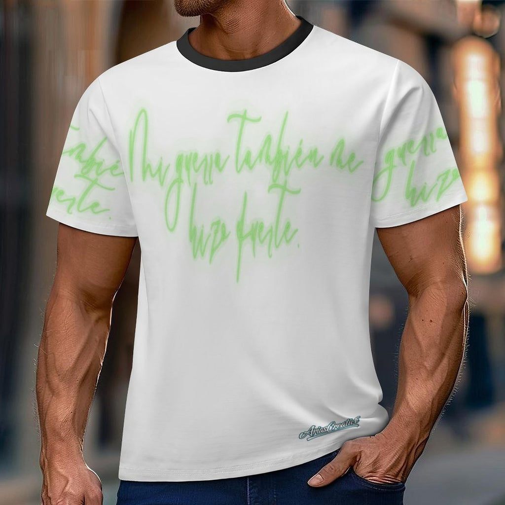 Camiseta AriasCreative Conejo Urbano Verde – Streetwear Premium 3D