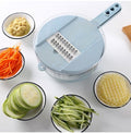 Cortador de verduras multifunción AriasCreative 8 en 1 con varias cuchillas y accesorios para preparar alimentos en la cocina