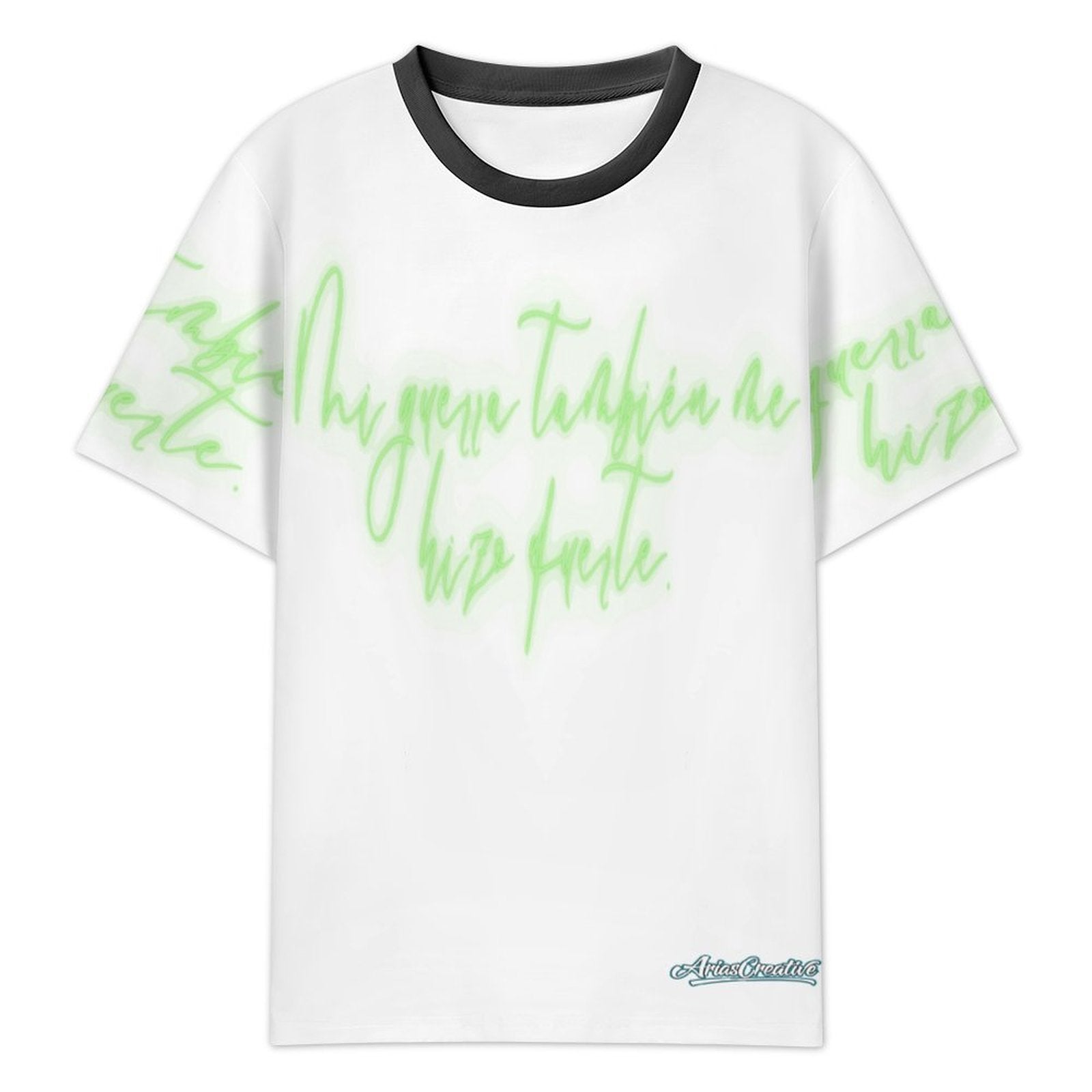 Camiseta AriasCreative Conejo Urbano Verde – Streetwear Premium 3D