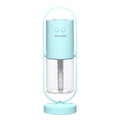 Humidificador ultrasónico USB AriasCreative con luz nocturna y proyector de sombras en un ambiente de dormitorio o oficina