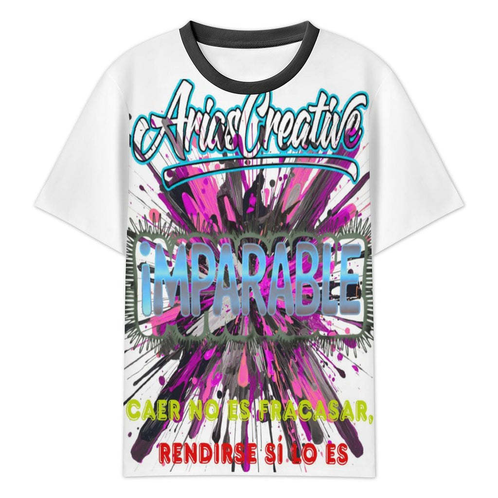 Camiseta casual de hombre de AriasCreative™ en manga corta, estilo arte y streetwear de la marca peaprint.