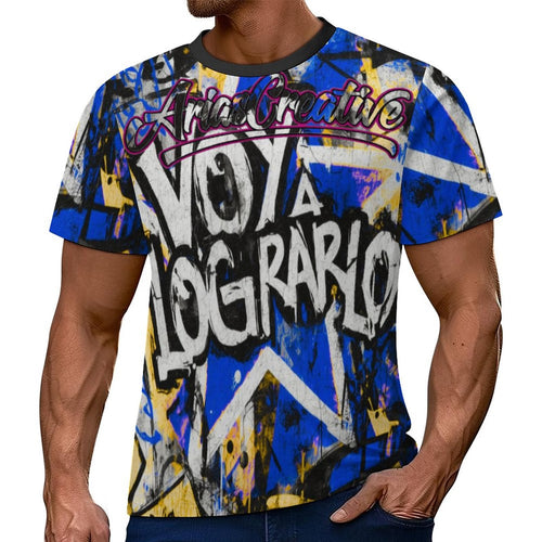 Camiseta de manga corta peaprint "Voy a lograrlo" de la edición Street Motivation en fondo blanco.