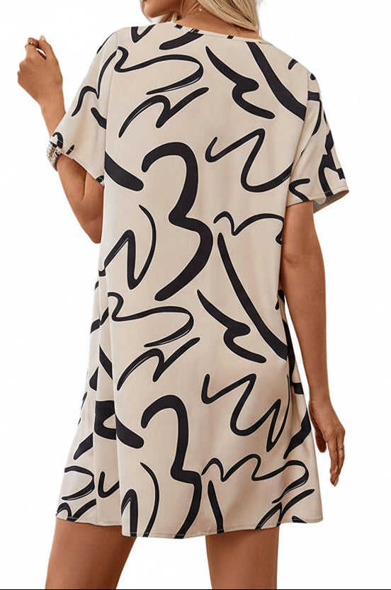 Elegante vestido holgado de punto para desplazarse - ariascreative