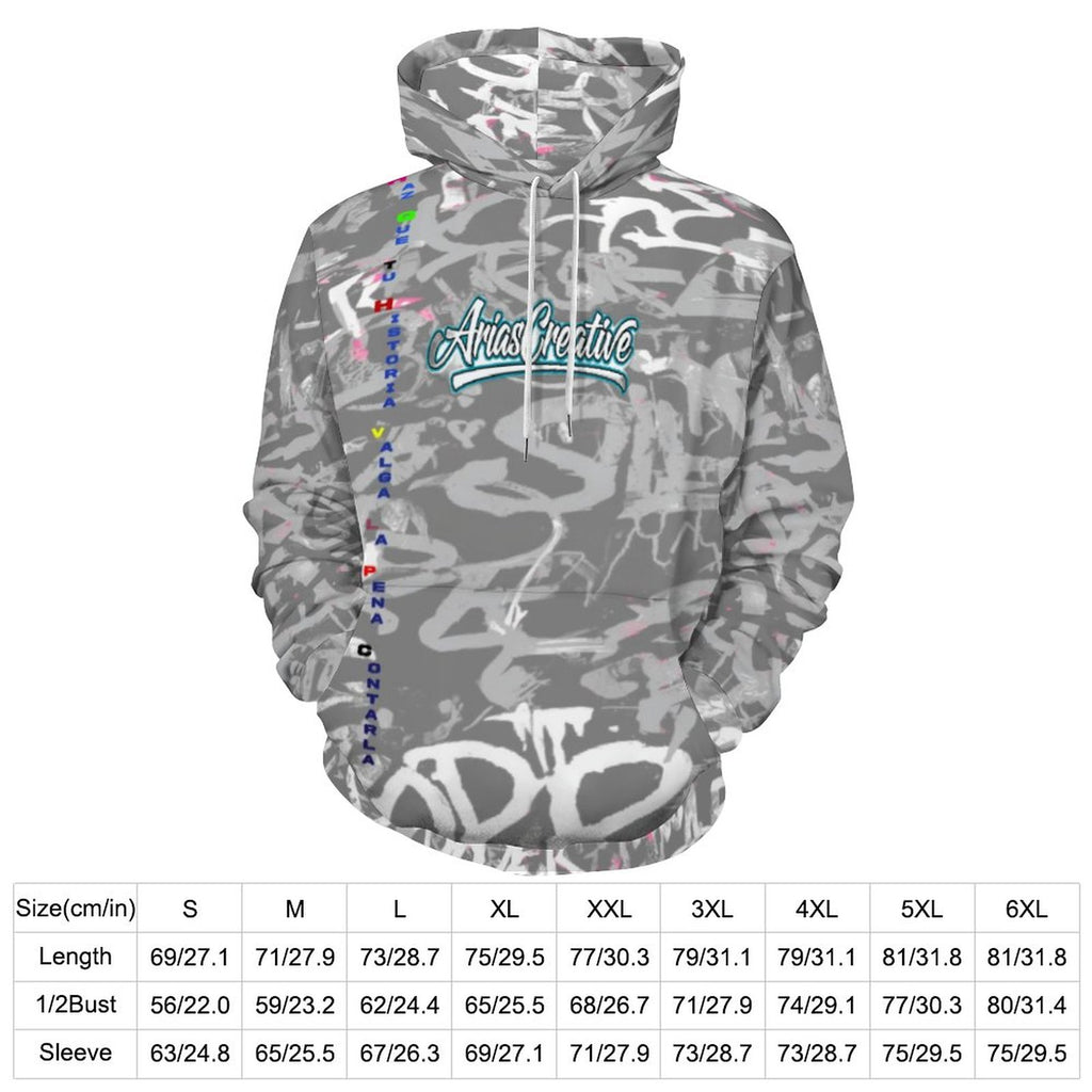 Sudadera con capucha Urban Luxury Edition de AriasCreative, estilo streetwear premium en color oscuro con detalles modernos.