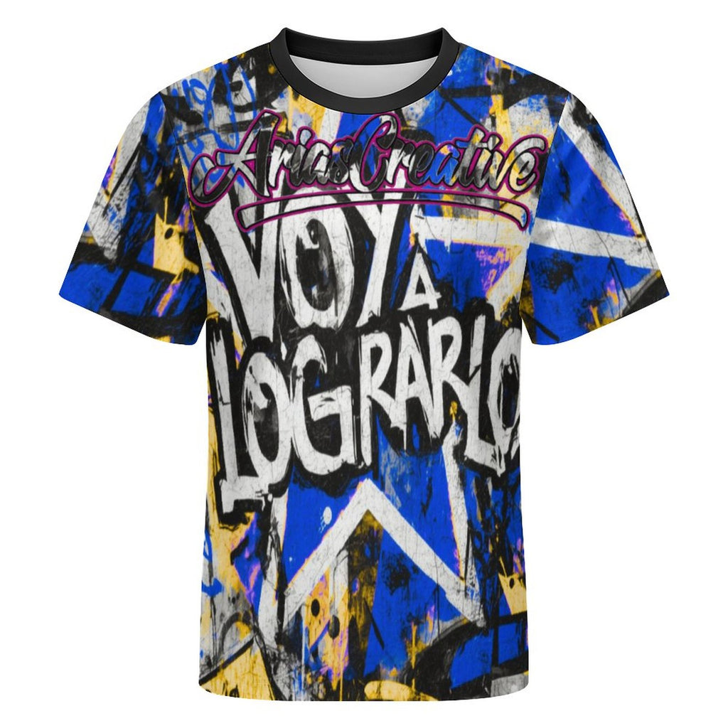 Camiseta de manga corta peaprint "Voy a lograrlo" de la edición Street Motivation en color vibrante.
