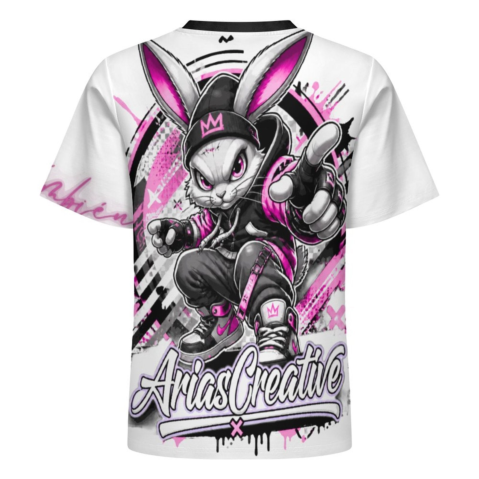 Camiseta AriasCreative Rosa – Streetwear Premium con Frase Motivadora