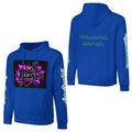 Sudadera de algodón con capucha de peaprint, estampado frontal, trasero y en la manga, estilo streetwear para hombre.
