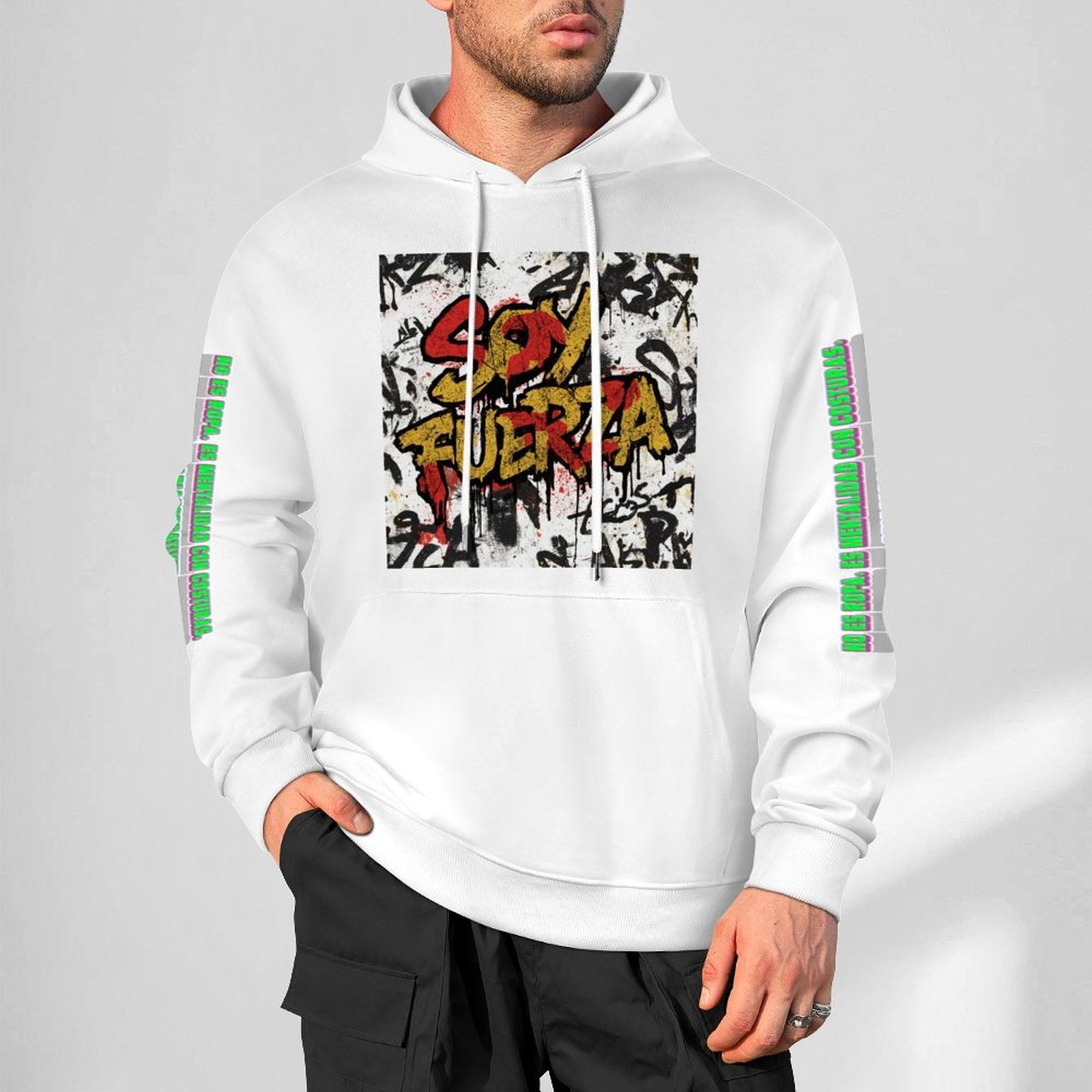 Sudadera Hombre Algodón 250gsm AriasCreative™ Bolsillo DTF - ariascreative