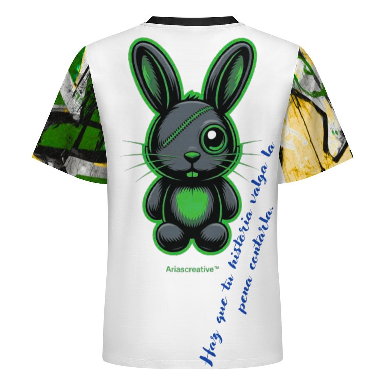 Camiseta corta de peaprint con diseño motivacional "Voy a Lograrlo" en estilo urbano.