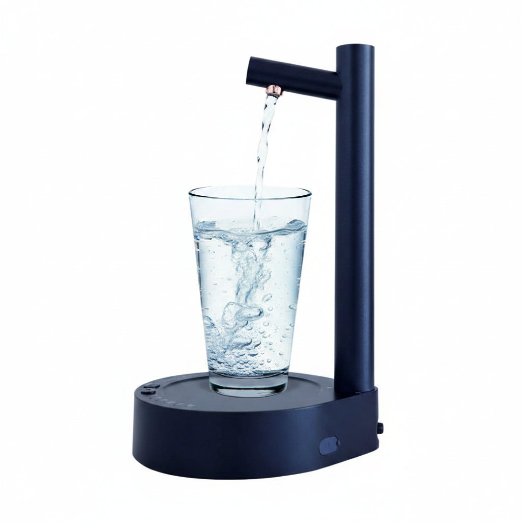 Dispensador eléctrico de agua AriasCreative para garrafas, portátil, recargable USB, ideal para hogar, oficina y camping.