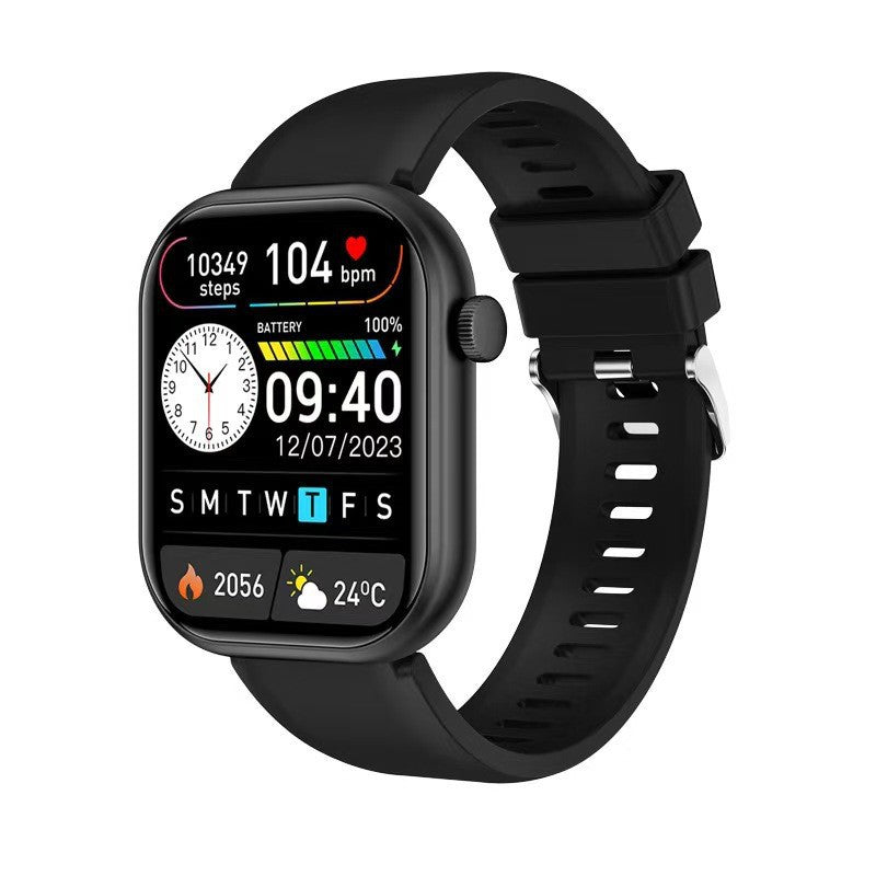 Smartwatch AriasCreative with Bluetooth calls, IPS display, heart rate monitor, and steel-silicone strap.