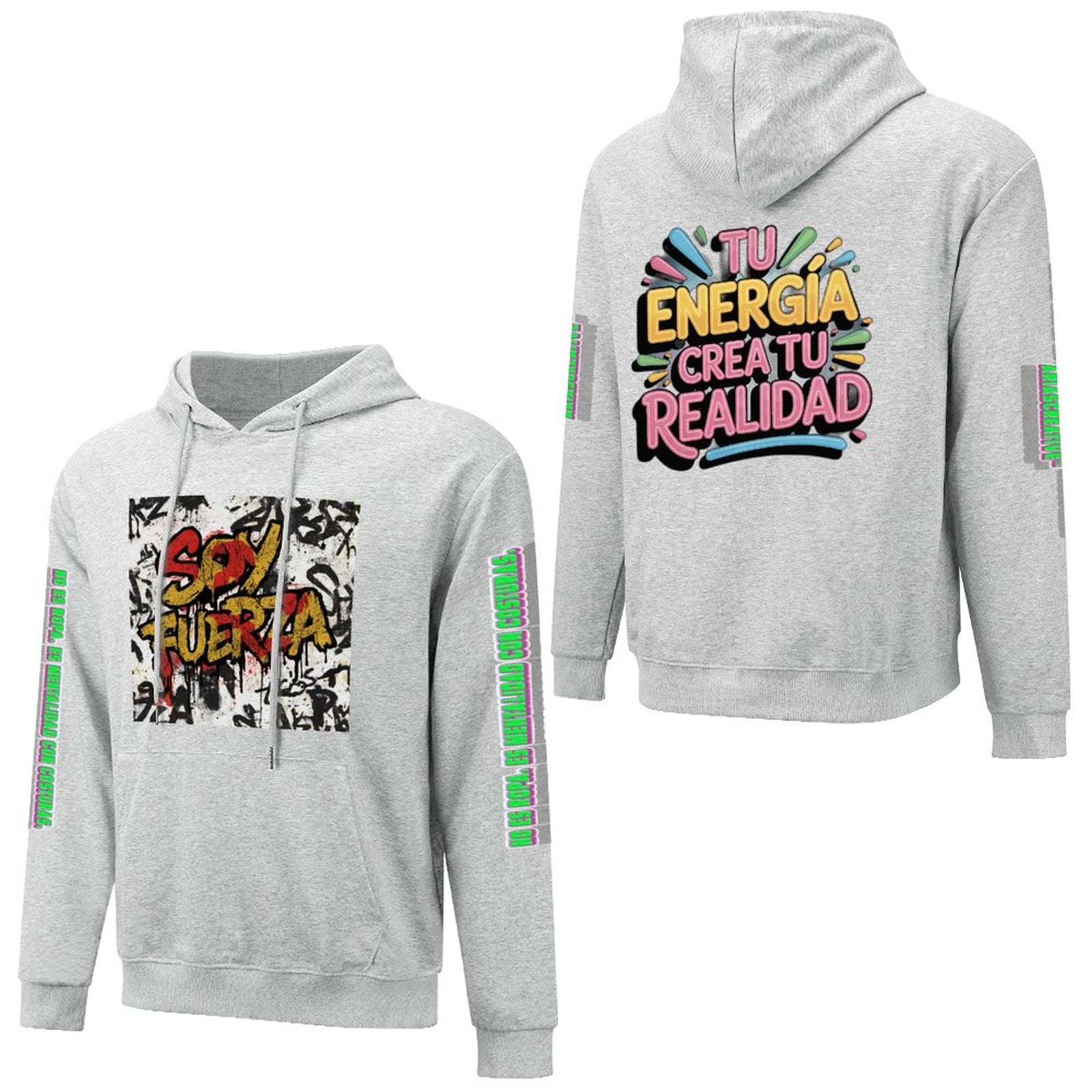 Sudadera Hombre Algodón 250gsm AriasCreative™ Bolsillo DTF - ariascreative