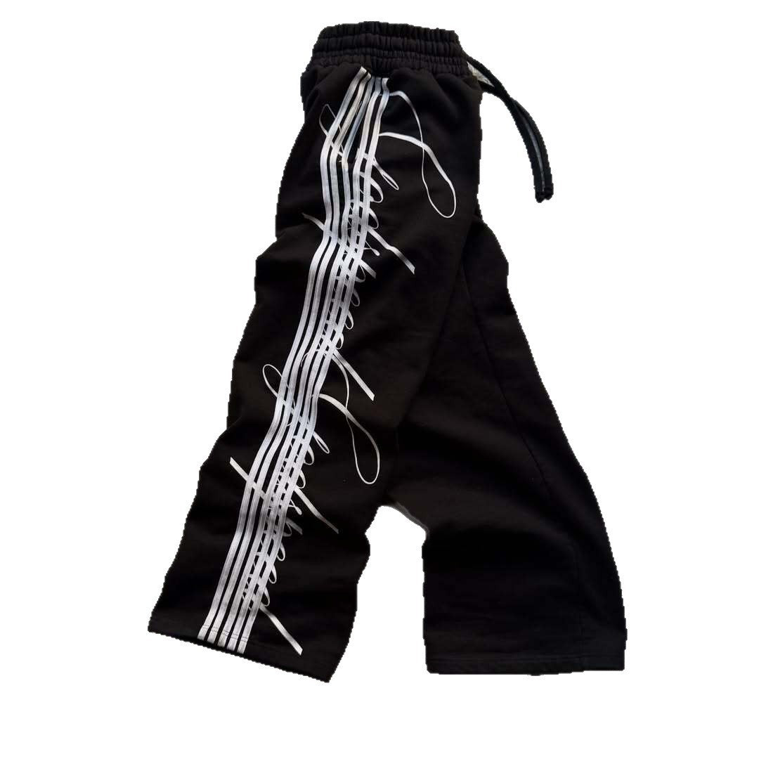 Pantalones casual estampados para hombre AriasCreative, jogger recto y cómodo, con diseño moderno y ajuste relajado.