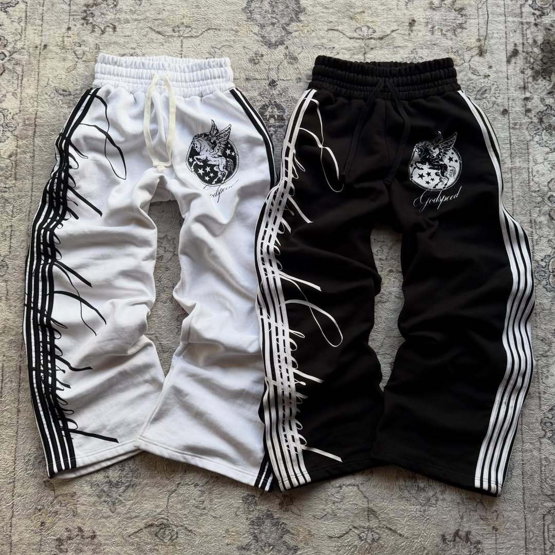 Pantalones casual estampados para hombre AriasCreative, jogger recto y cómodo, con diseño colorido y estilo moderno.
