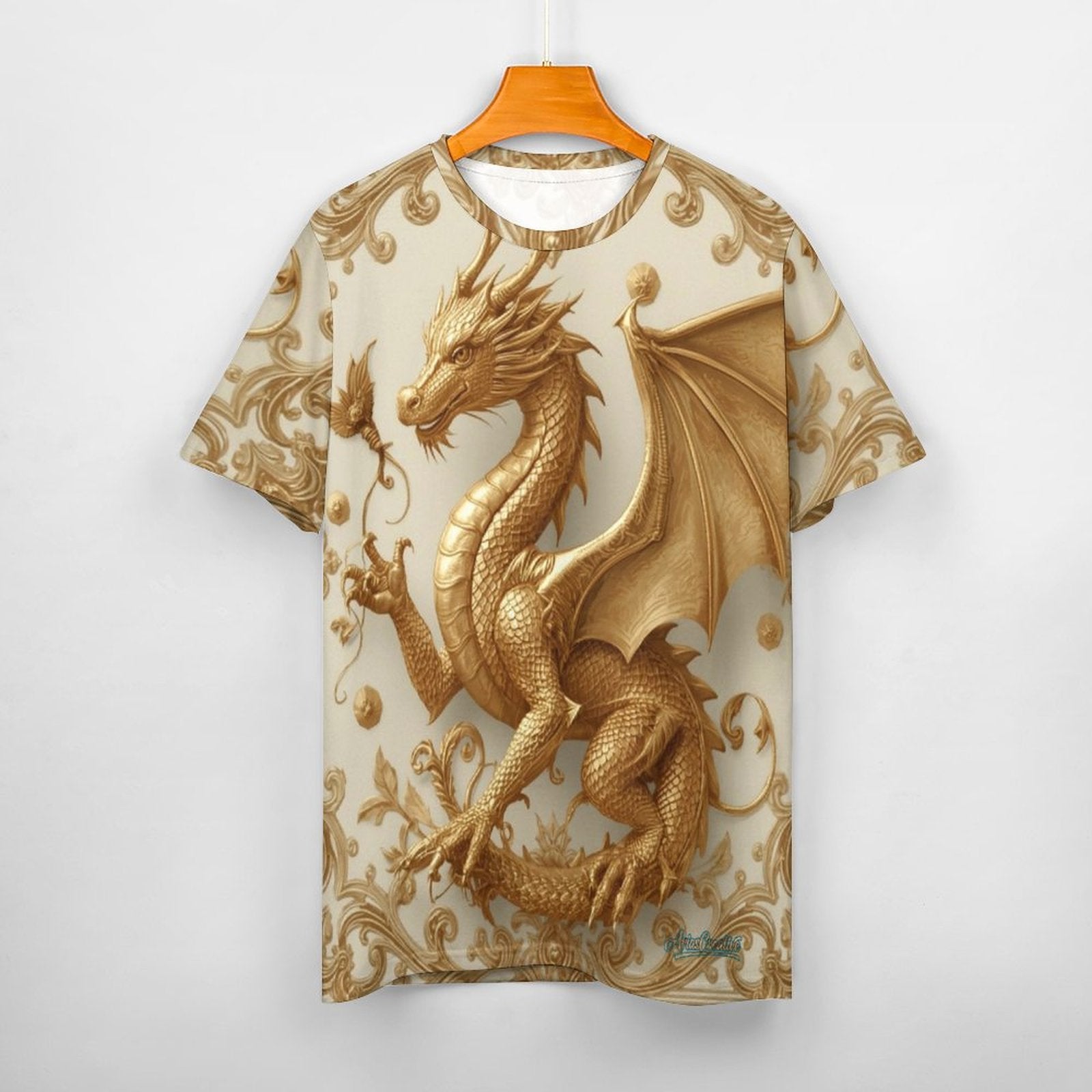 Camiseta Golden Baroque Dragon – Edición Especial AriasCreative