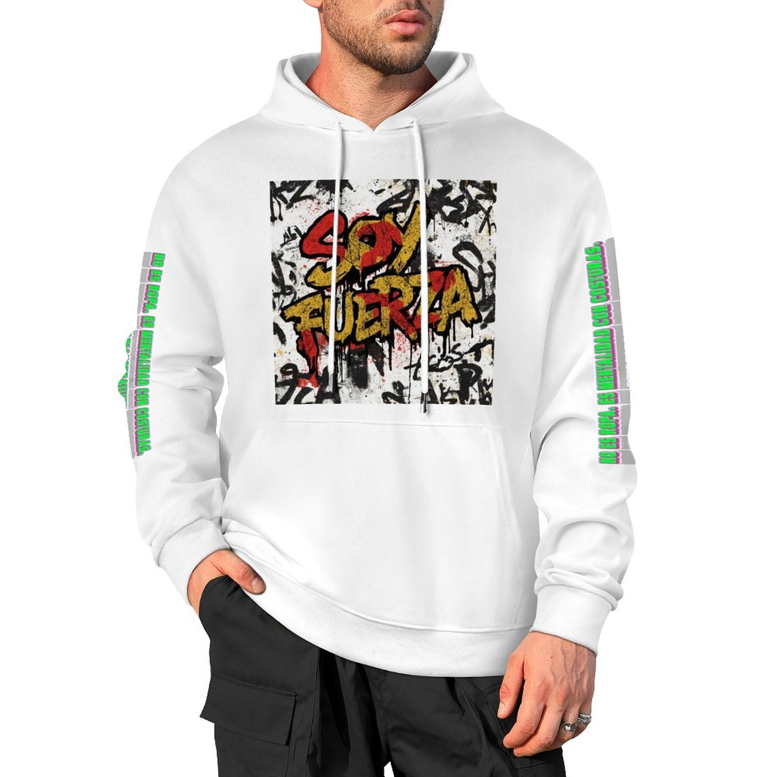 Sudadera Hombre Algodón 250gsm AriasCreative™ Bolsillo DTF - ariascreative