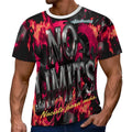Camiseta de manga corta AriasCreative "No Limits" con mensaje motivador en color negro sobre fondo claro.