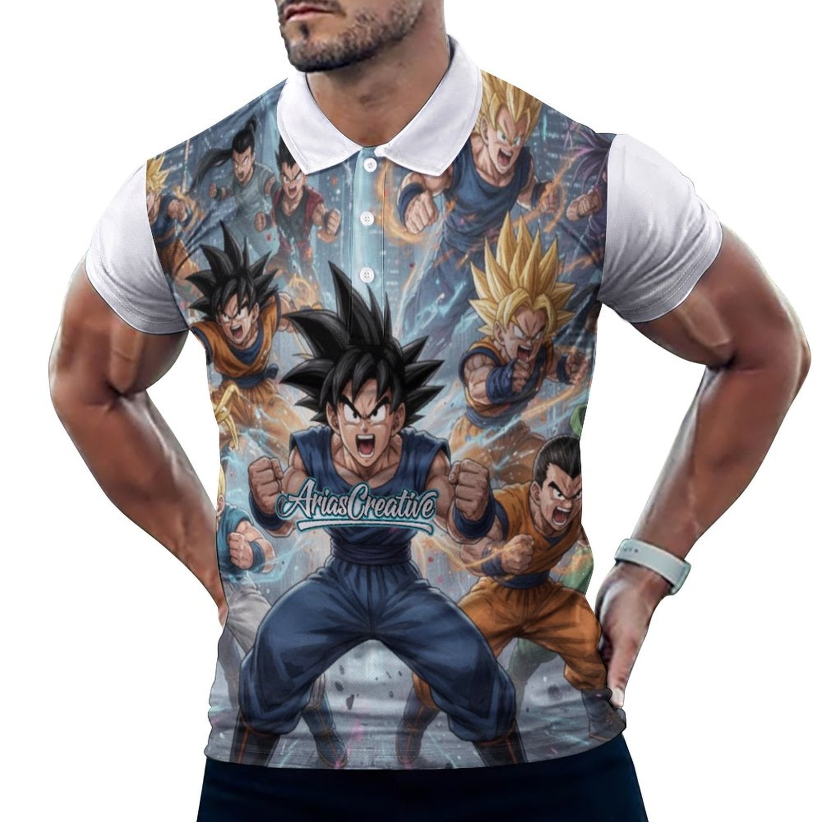 Polo Técnico "Soccer Grid" Premium Ariascreative - ariascreative