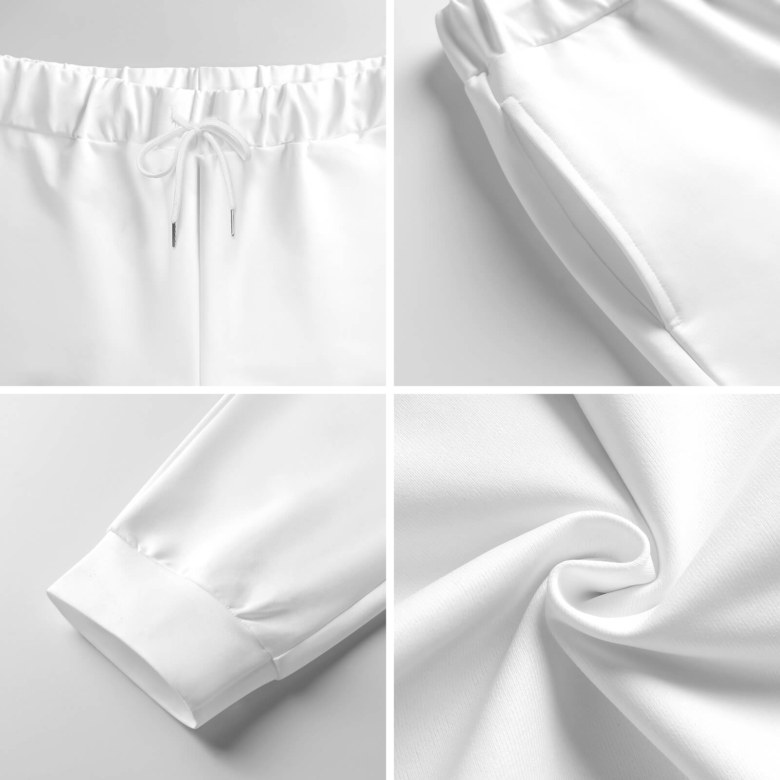 Pantalón jogger streetwear AriasCreative en rosa, negro y gris con diseño all-over para hombre, 280gsm.