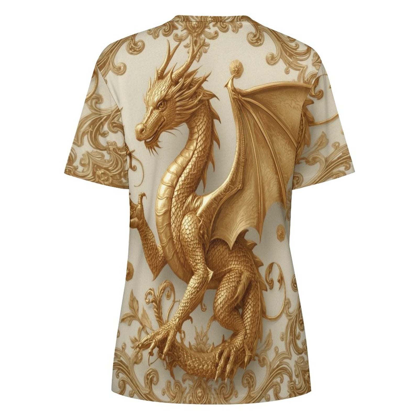 Camiseta Golden Baroque Dragon – Edición Especial AriasCreative